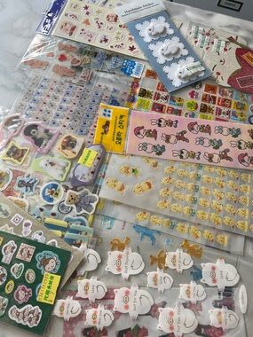 Vintage HUGE lot RANDOM kawaii stickers 90s-2000s